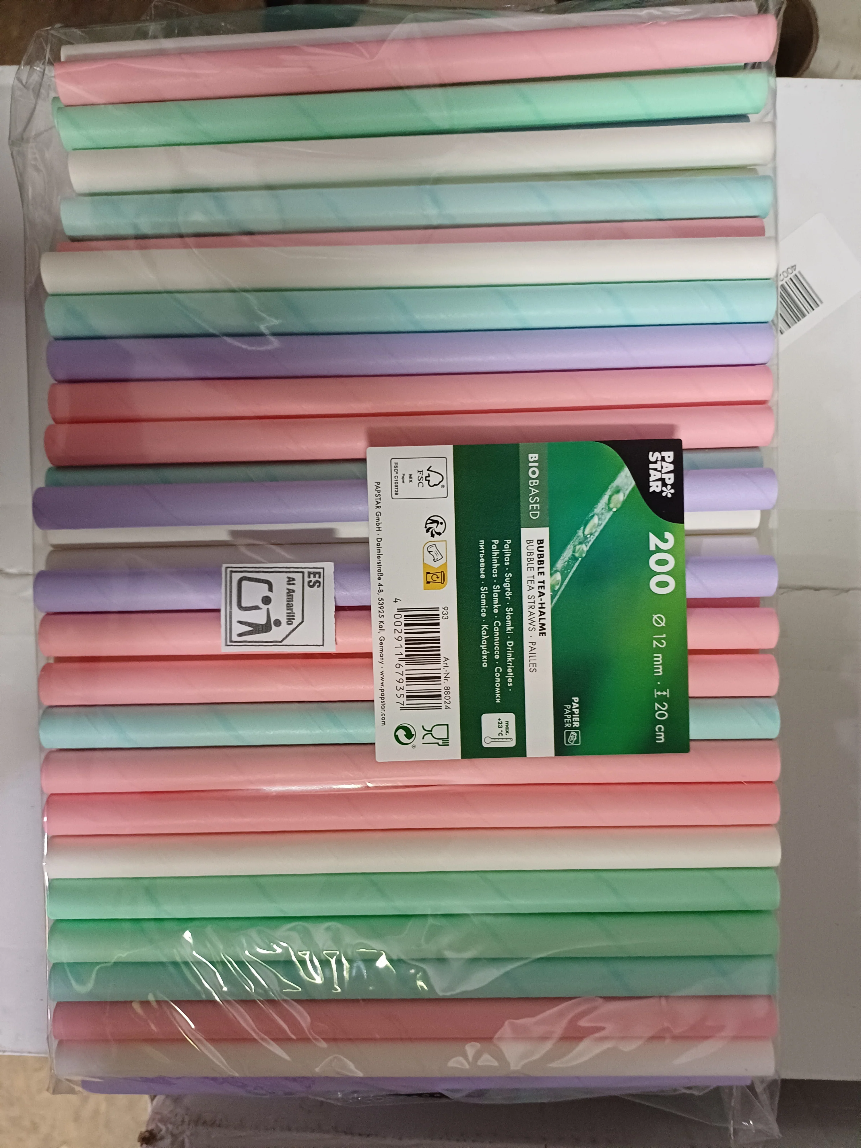 Bubble Tea Strohhalme 200er Packung