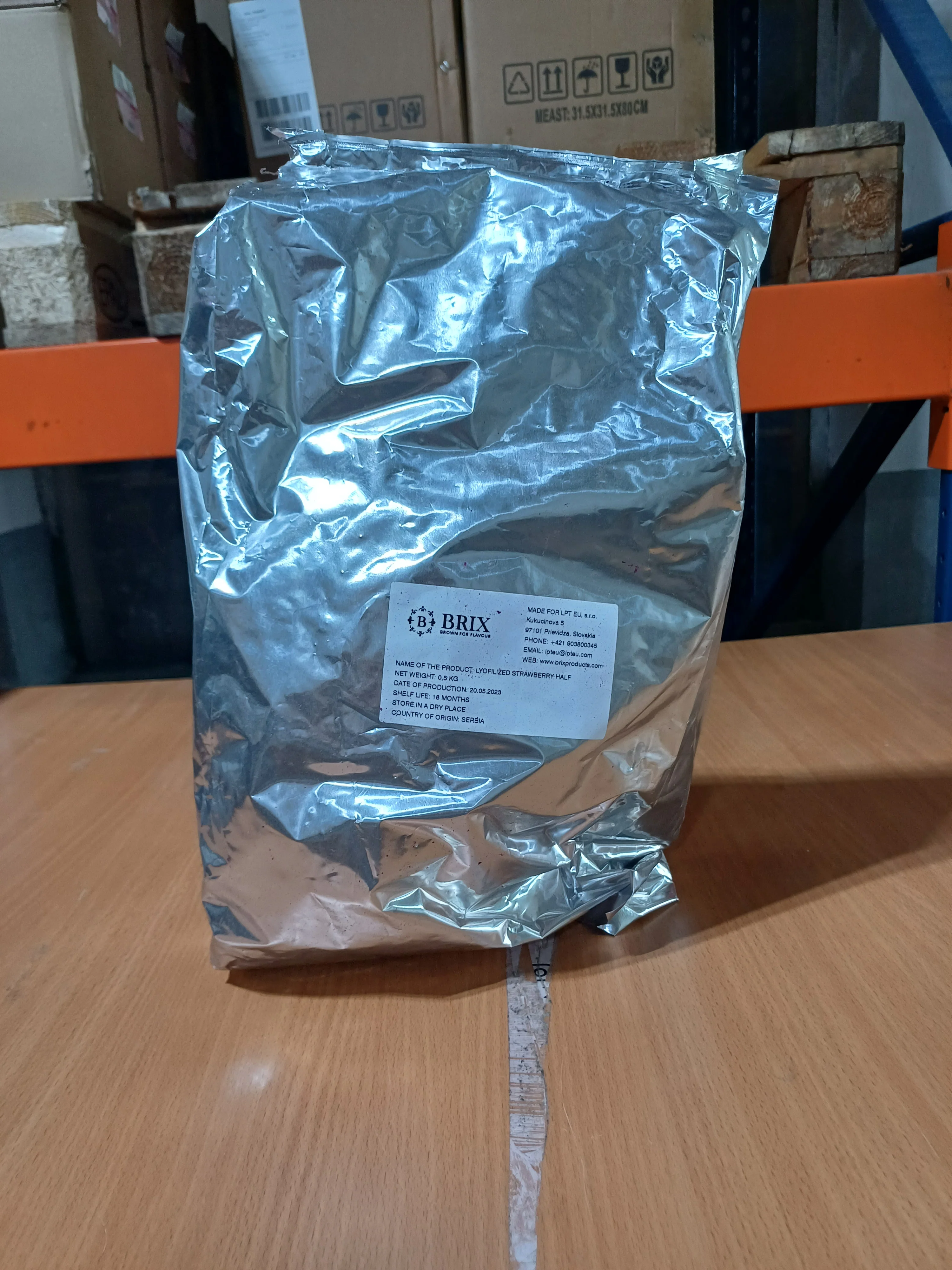 Erdbeeren gefriergetrocknet 2,5 KG
