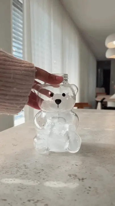 Kikis Bear Cup Glass - Rosa - Image 2
