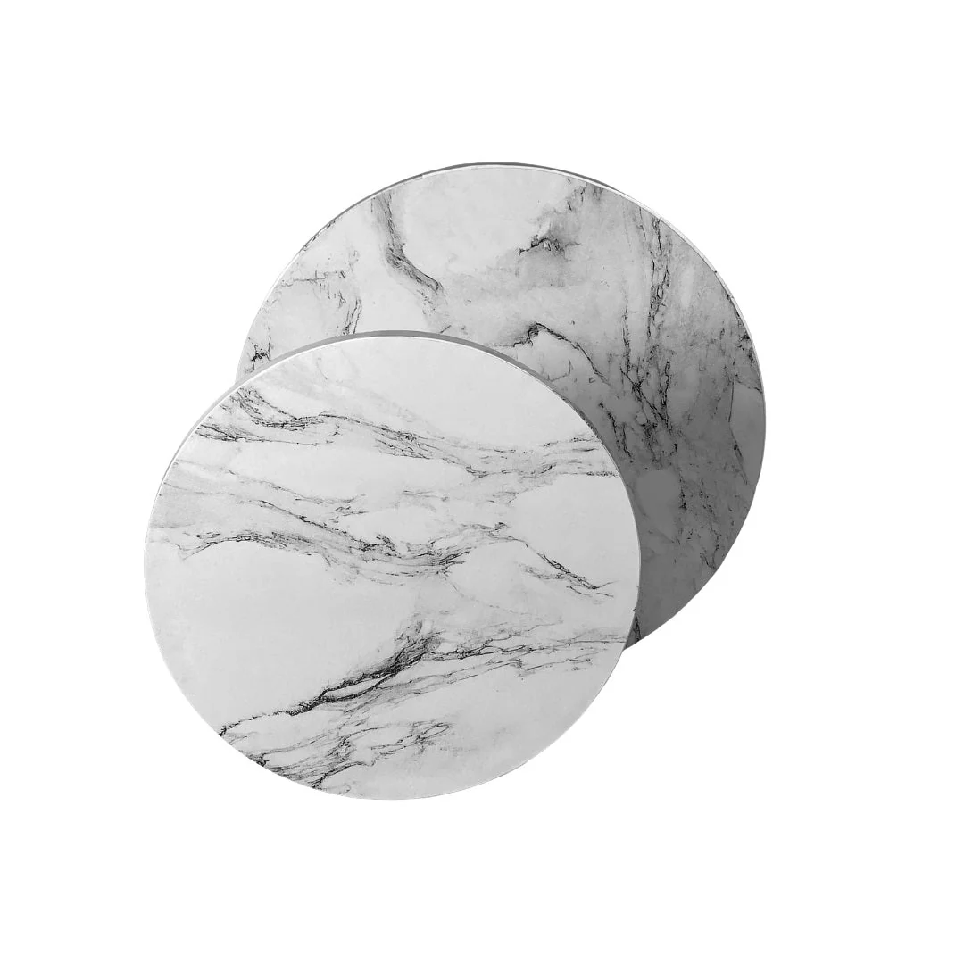 Kikis Cake Board - Mamor-Optik weiß 25 cm - Image 4