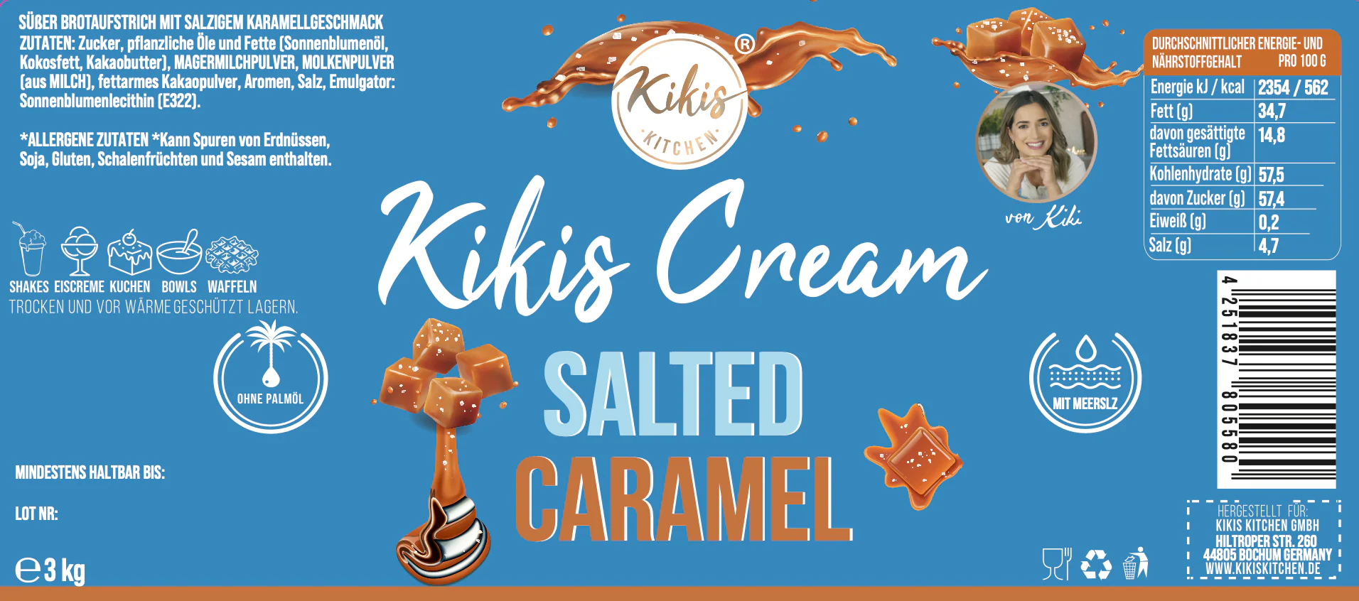 Kikis Cream - Salted Caramel EIMER - 3kg - Image 2