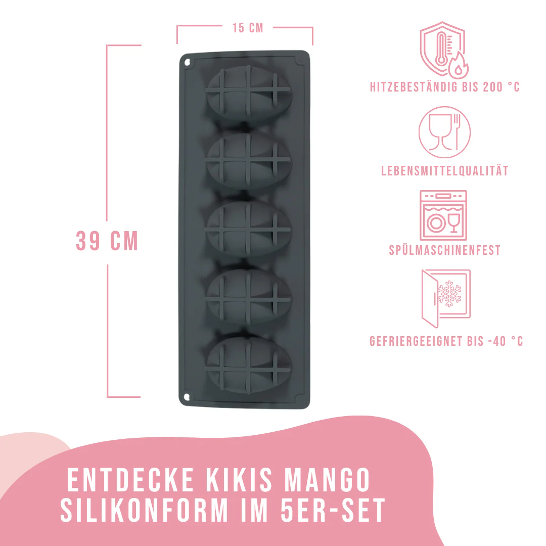 Kikis Mango Silikonform 5er - Image 5