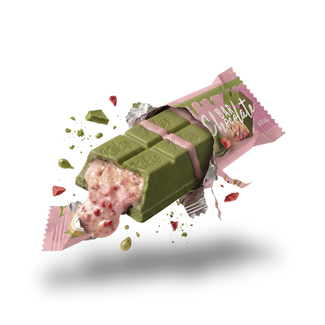 Kikis Dubai Style Bar Chocolate - Strawberry Matcha 🍫