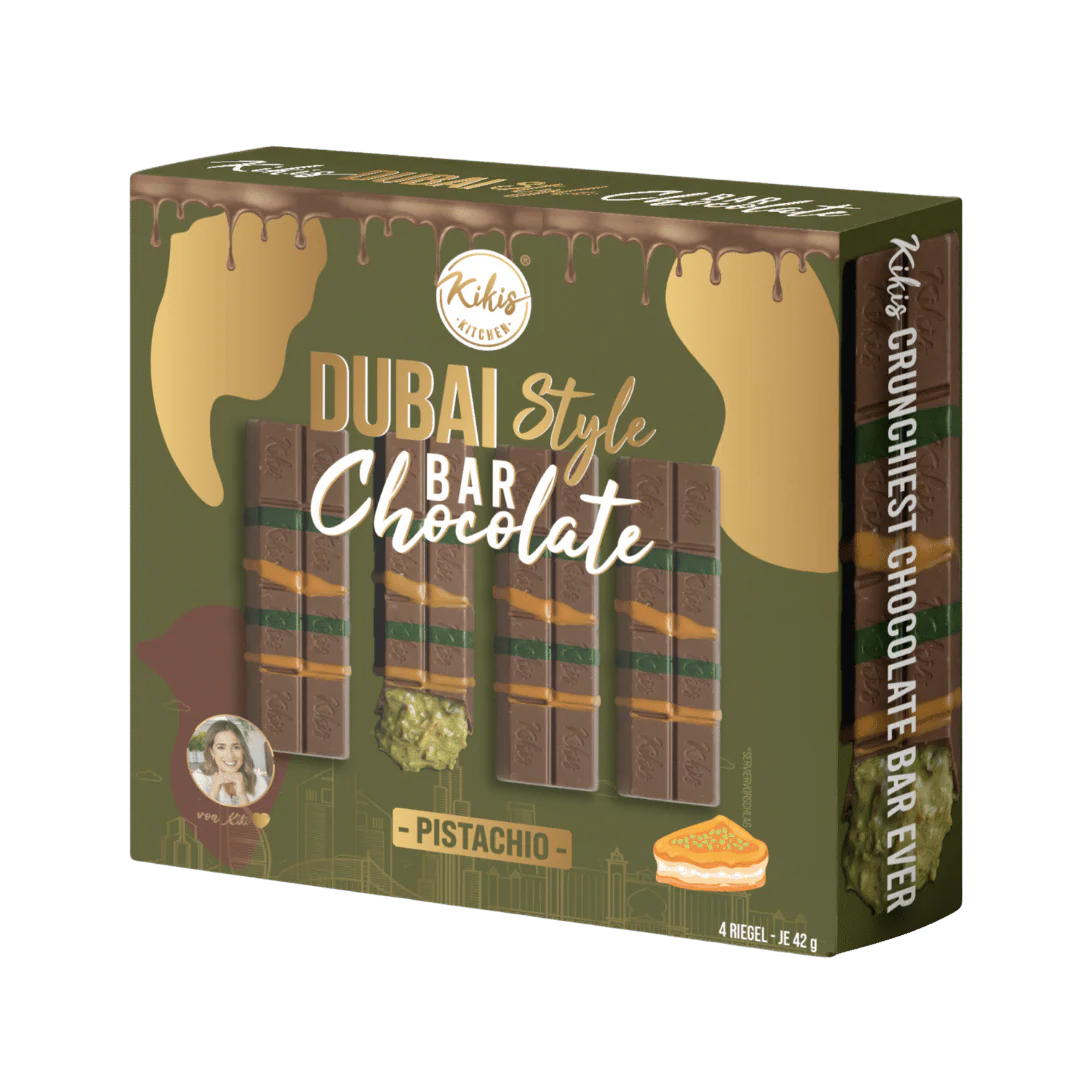 Kikis Dubai Style Bar Chocolate - Pistachio🍫 4er