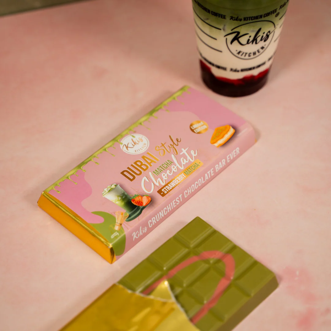 Kikis Dubai Style Chocolate - Strawberry Matcha 🍫 - Image 3