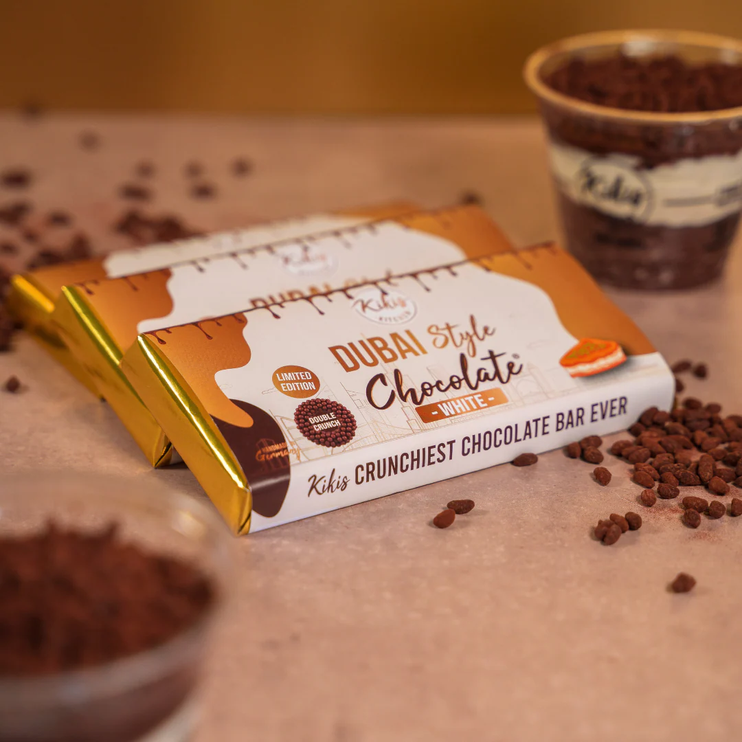 Kikis Dubai Style Chocolate - White Choco mit Knusperkugeln 🍫 - Image 3