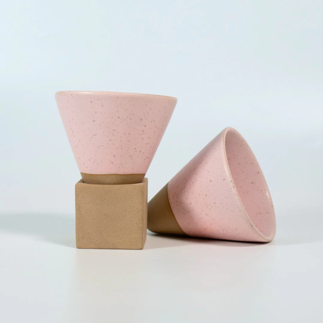 Kikis Cone Cup - Kegeltasse 200ml rose 2er Set - Image 2