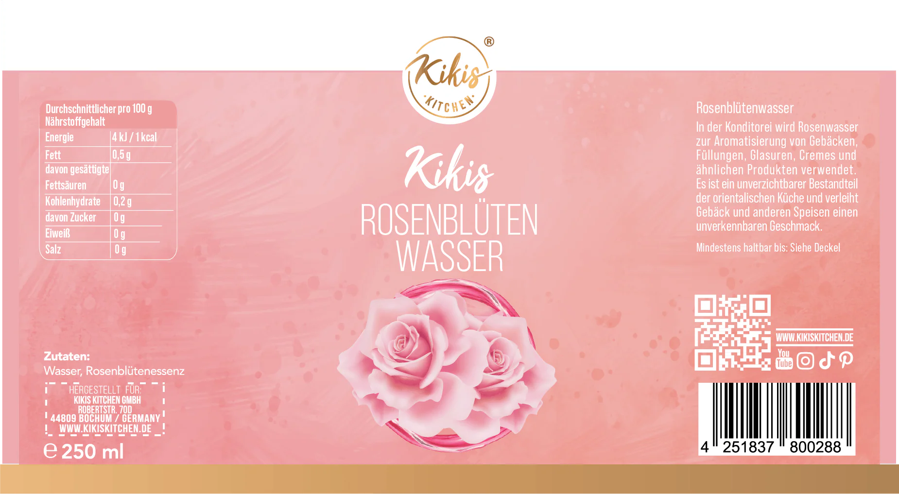 Kikis Rosenblütenwasser 250ml - Image 5