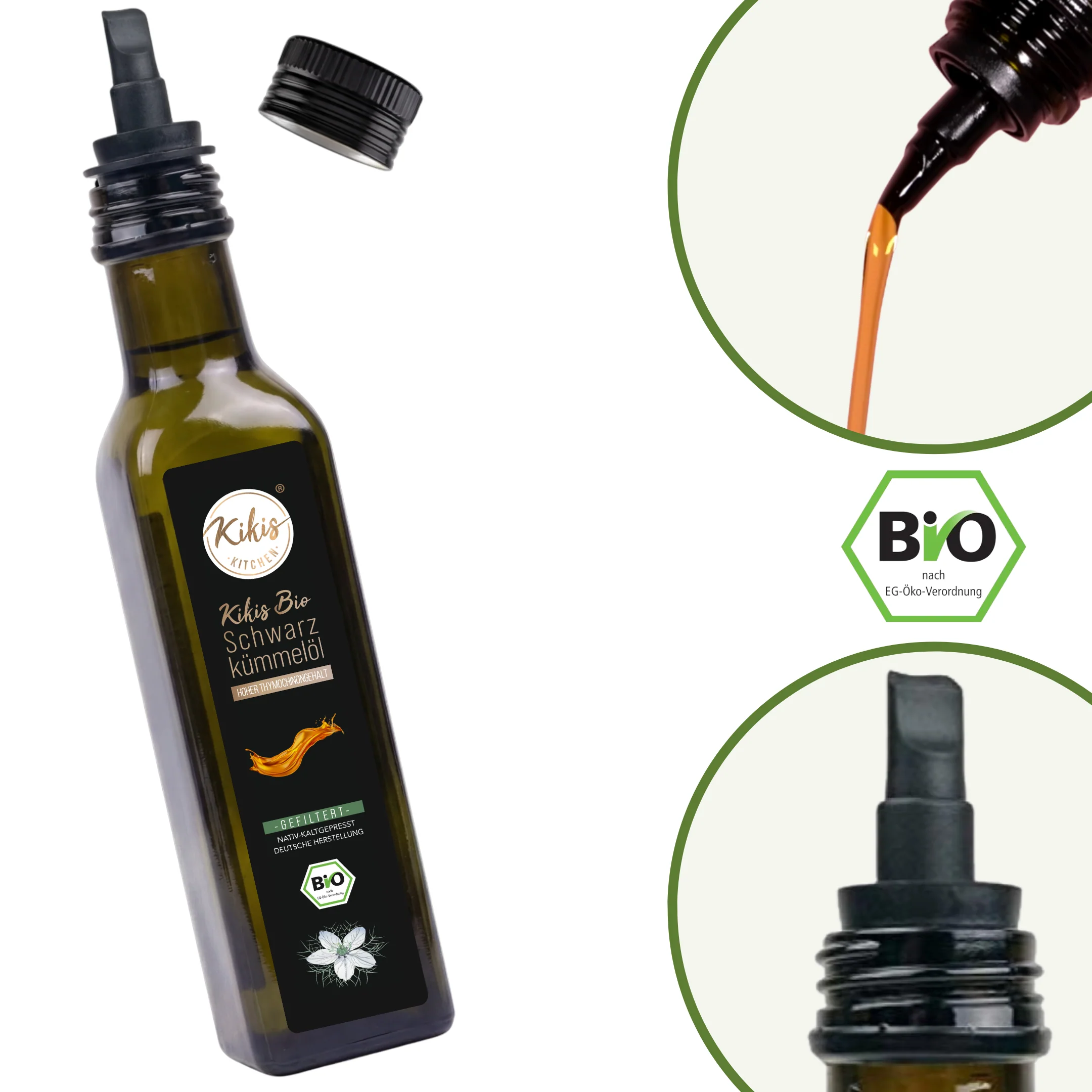 Kikis Schwarzkümmelöl 500ml GEFILTERT - BIO