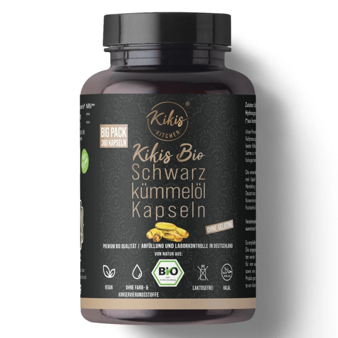 Kikis Schwarzkümmelöl BIGPACK Kapseln BIO - VEGAN - Image 3