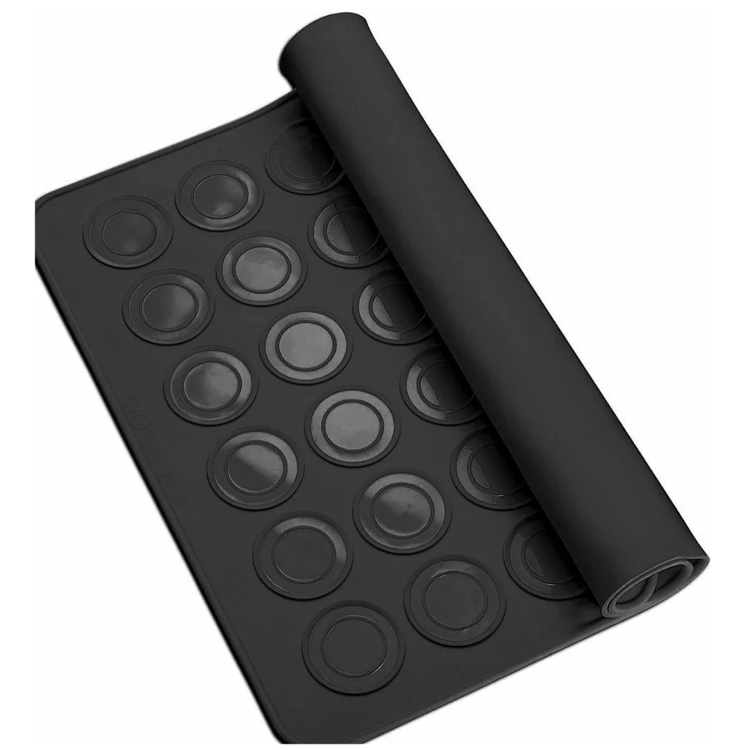 Kikis Silikon Macaronmatte - schwarz