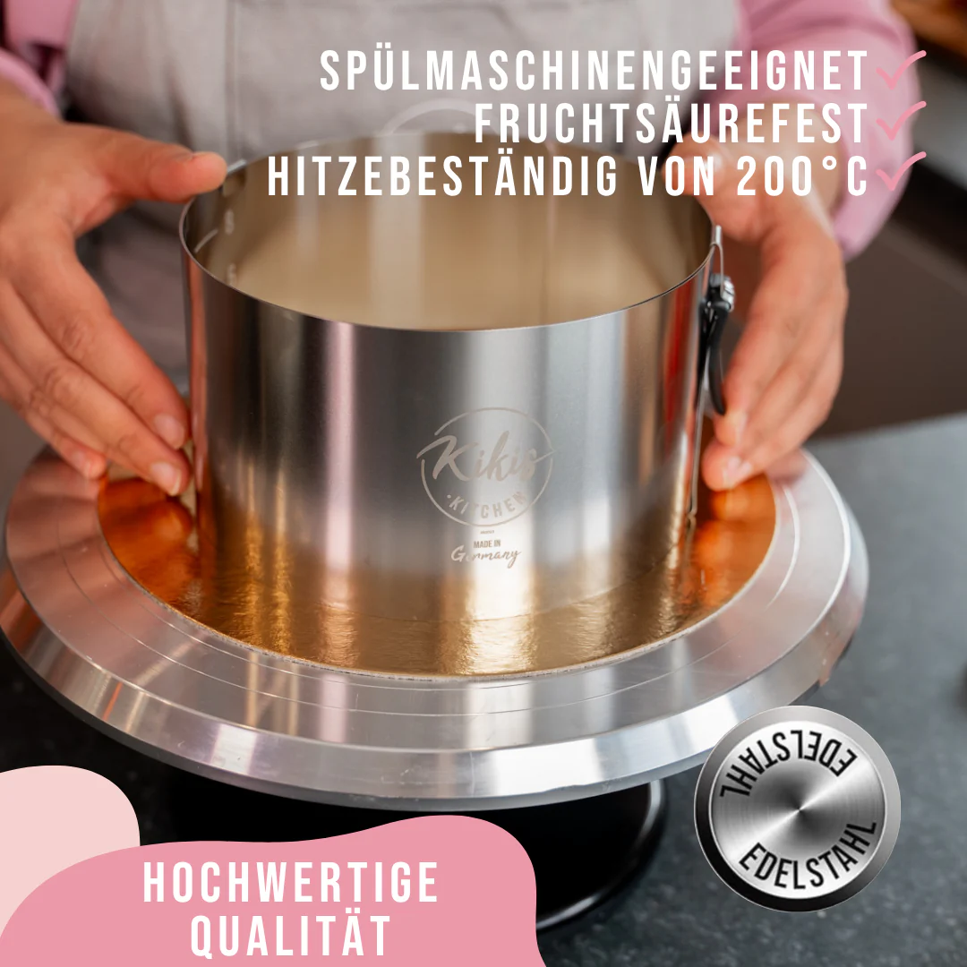 Kikis Tortenring KLASSIK mit Klemmhebel & Skala - Image 3