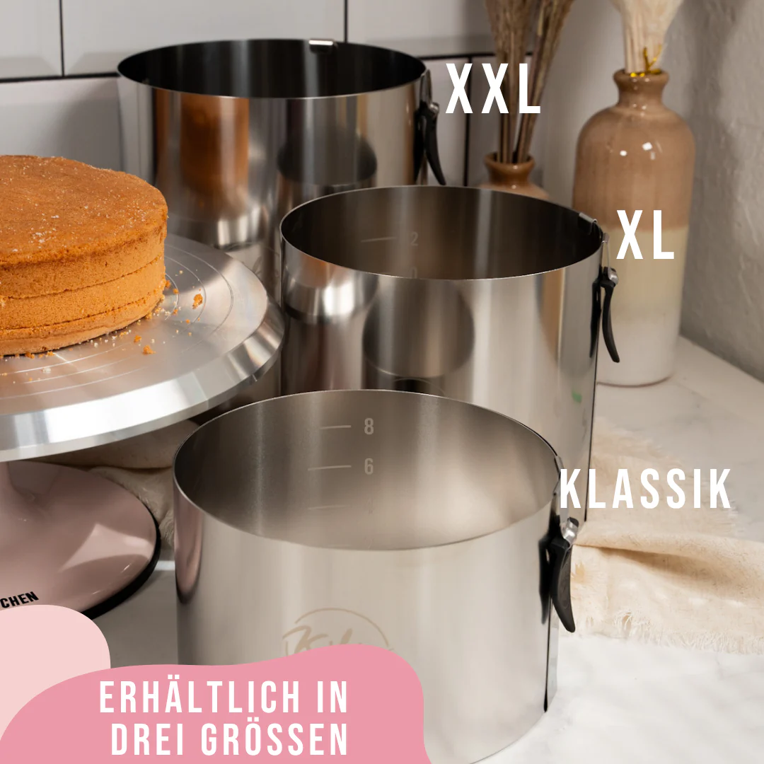Kikis Tortenring KLASSIK mit Klemmhebel & Skala - Image 4