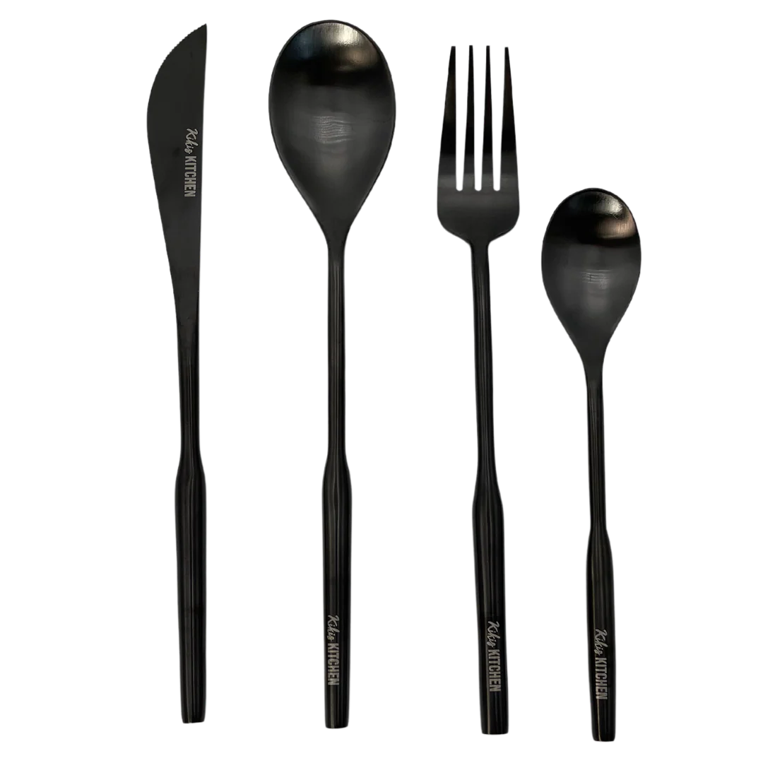 Neu: Kikis Besteckset 8 tlg - SCHWARZ MATT - Image 7