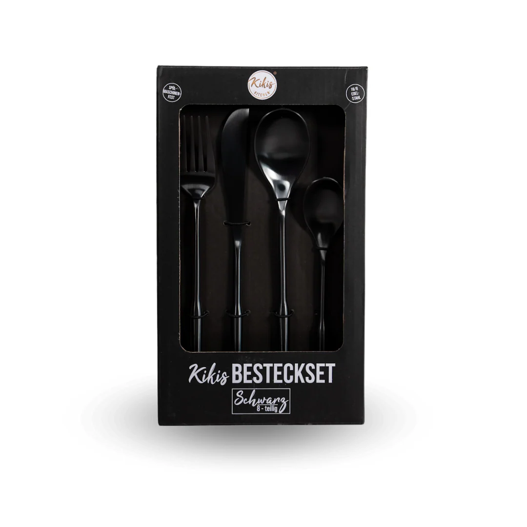 Neu: Kikis Besteckset 8 tlg - SCHWARZ MATT - Image 8