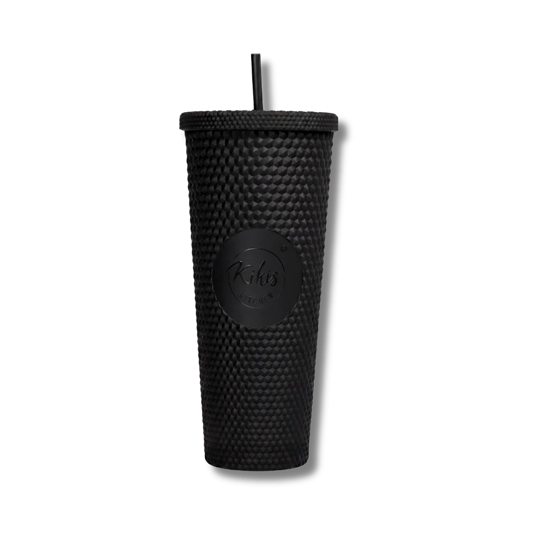 Neu: Kikis Coffee To Go Becher - Tumbler Cold Cup Bling - Black Edition