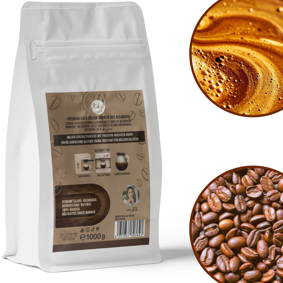 Kikis Kaffeeglück - Cafe Crema 1000g - Image 6