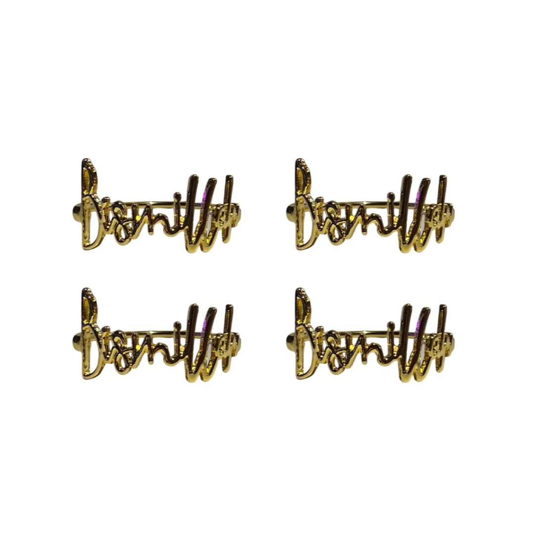 NEU: Serviettenring Bismillah 4er Set Goldoptik